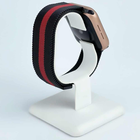 Ремінець на Apple watch 38/40/41mm Milanese Loop Band Black Red